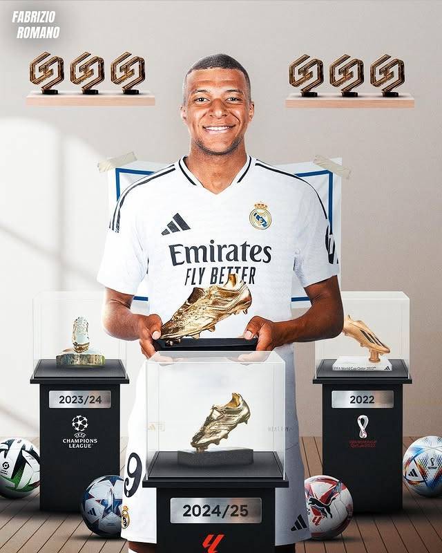 姆巴佩西甲首季闪耀，双金靴助力皇马双冠